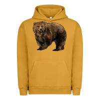 Pigment Peanut Butter Grizzly Bear Urban Hoodie - HowdyJamesFarm