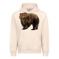 Sandshell Grizzly Bear Urban Hoodie - HowdyJamesFarm