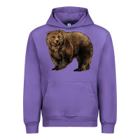 Tulip Grizzly Bear Urban Hoodie - HowdyJamesFarm