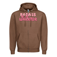 Chestnut badass warrior Zipper Hoodie - MaliasSmallBusiness