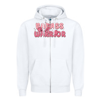White badass warrior Zipper Hoodie - MaliasSmallBusiness