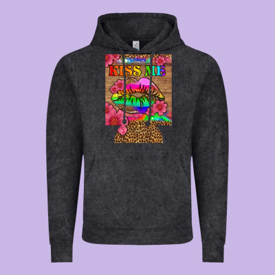 Lgbtq Kiss Me  Can Cooler Vintage Hoodie Designed By Hra Design Shop