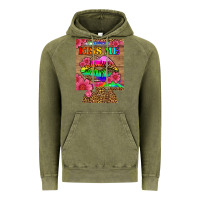 Vintage Olive lgbtq kiss me  can cooler Vintage Hoodie - HRA Design Shop