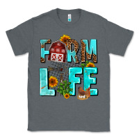 Charcoal Heather farm life Classic Tee - AdoDesignShop