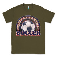 Army Green soccer rainbow Classic Tee - JahusDesignShop