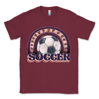 Burgundy soccer rainbow Classic Tee - JahusDesignShop