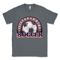 Charcoal Heather soccer rainbow Classic Tee - JahusDesignShop