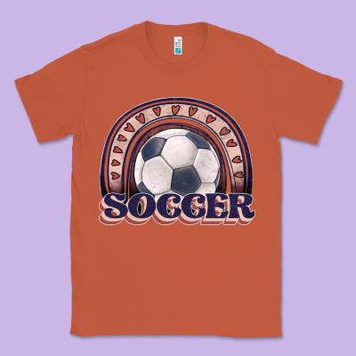 Soccer Rainbow Classic Tee Designed By Jahusdesignshop