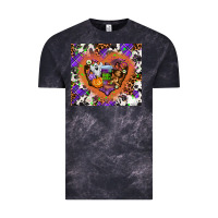 Cloud Black halloween heart Vintage Tee - AdoDesignShop