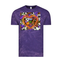Cloud Purple halloween heart Vintage Tee - AdoDesignShop
