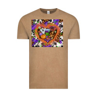 Vintage Coffee halloween heart Vintage Tee - AdoDesignShop