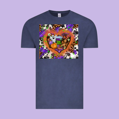 Halloween Heart Vintage Tee Designed By Adodesignshop