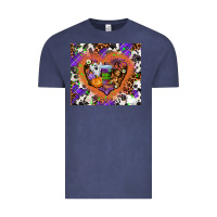 Vintage Denim halloween heart Vintage Tee - AdoDesignShop