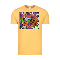 Vintage Mustard halloween heart Vintage Tee - AdoDesignShop