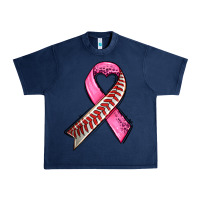 Navy breast cancer sport ribbons Urban Heavy Tee - AdoDesignShop