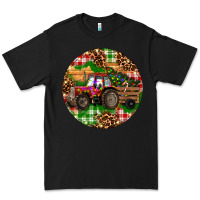 Black Christmas Farm Red Tractor Premium Tee - RanaPortraitStore