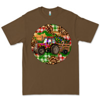 Cacao Christmas Farm Red Tractor Premium Tee - RanaPortraitStore