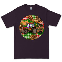 Plum Christmas Farm Red Tractor Premium Tee - RanaPortraitStore