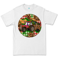White Christmas Farm Red Tractor Premium Tee - RanaPortraitStore