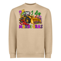 Mushroom i dig mardi gras bulldozer Heavyweight Sweatshirt - JahusDesignShop