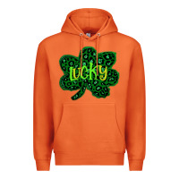 Lucky Shamrock St Patricks Day Premium Hoodie | Teevron