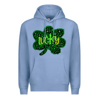 Colony Blue Lucky Shamrock St Patricks Day Premium Hoodie - Bettercallsaul