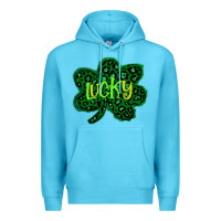 Ocean Blue Lucky Shamrock St Patricks Day Premium Hoodie - Bettercallsaul