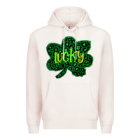 Pale Pink Lucky Shamrock St Patricks Day Premium Hoodie - Bettercallsaul