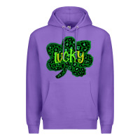 Purple Lucky Shamrock St Patricks Day Premium Hoodie - Bettercallsaul