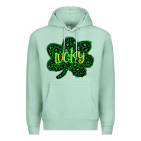 Seafoam Lucky Shamrock St Patricks Day Premium Hoodie - Bettercallsaul