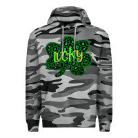 Slate Camo Lucky Shamrock St Patricks Day Premium Hoodie - Bettercallsaul