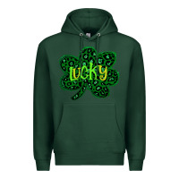 Sports Green Lucky Shamrock St Patricks Day Premium Hoodie - Bettercallsaul