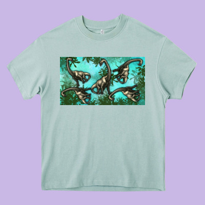 Brachiosaurus  Sippy Cup Heavy Core Tee Designed By Artiststas