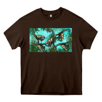 Chocolate Brown brachiosaurus  sippy cup Heavy Core Tee - Artiststas