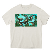 Cream brachiosaurus  sippy cup Heavy Core Tee - Artiststas