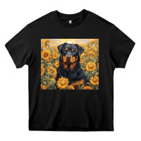 Black rotweiler Heavy Core Tee - Unal Design