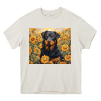 Cream rotweiler Heavy Core Tee - Unal Design