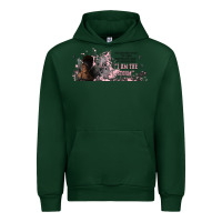 Forest Green i am the storm with girl and butterflies Urban Hoodie - TumblerDesignByShophia