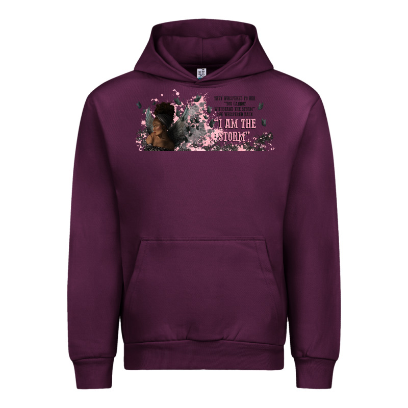 I Am The Storm With Girl And Butterflies Urban Hoodie by TumblerDesignByShophia | Teevron