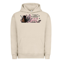 Pigment French Oak i am the storm with girl and butterflies Urban Hoodie - TumblerDesignByShophia