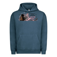 Pigment Midnight Navy i am the storm with girl and butterflies Urban Hoodie - TumblerDesignByShophia