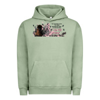 Pigment Oil Green i am the storm with girl and butterflies Urban Hoodie - TumblerDesignByShophia