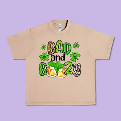 Bad And Boozy Urban Heavy Tee Designed By Artiststas