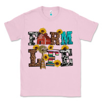 Bubblegum Pink western farm life Classic Tee - Artiststas