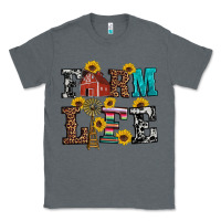 Charcoal Heather western farm life Classic Tee - Artiststas