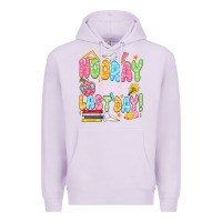 Lilac hooray for the last day white Premium Hoodie - JahusDesignShop