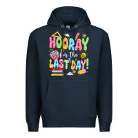 Navy hooray for the last day white Premium Hoodie - JahusDesignShop