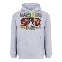 Heather Grey Mardi gras dude Heavyweight Hoodie - BundleAndBundleShop