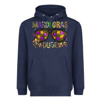 Navy Mardi gras dude Heavyweight Hoodie - BundleAndBundleShop