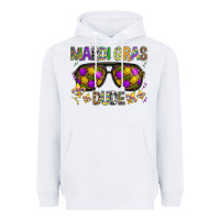 White Mardi gras dude Heavyweight Hoodie - BundleAndBundleShop